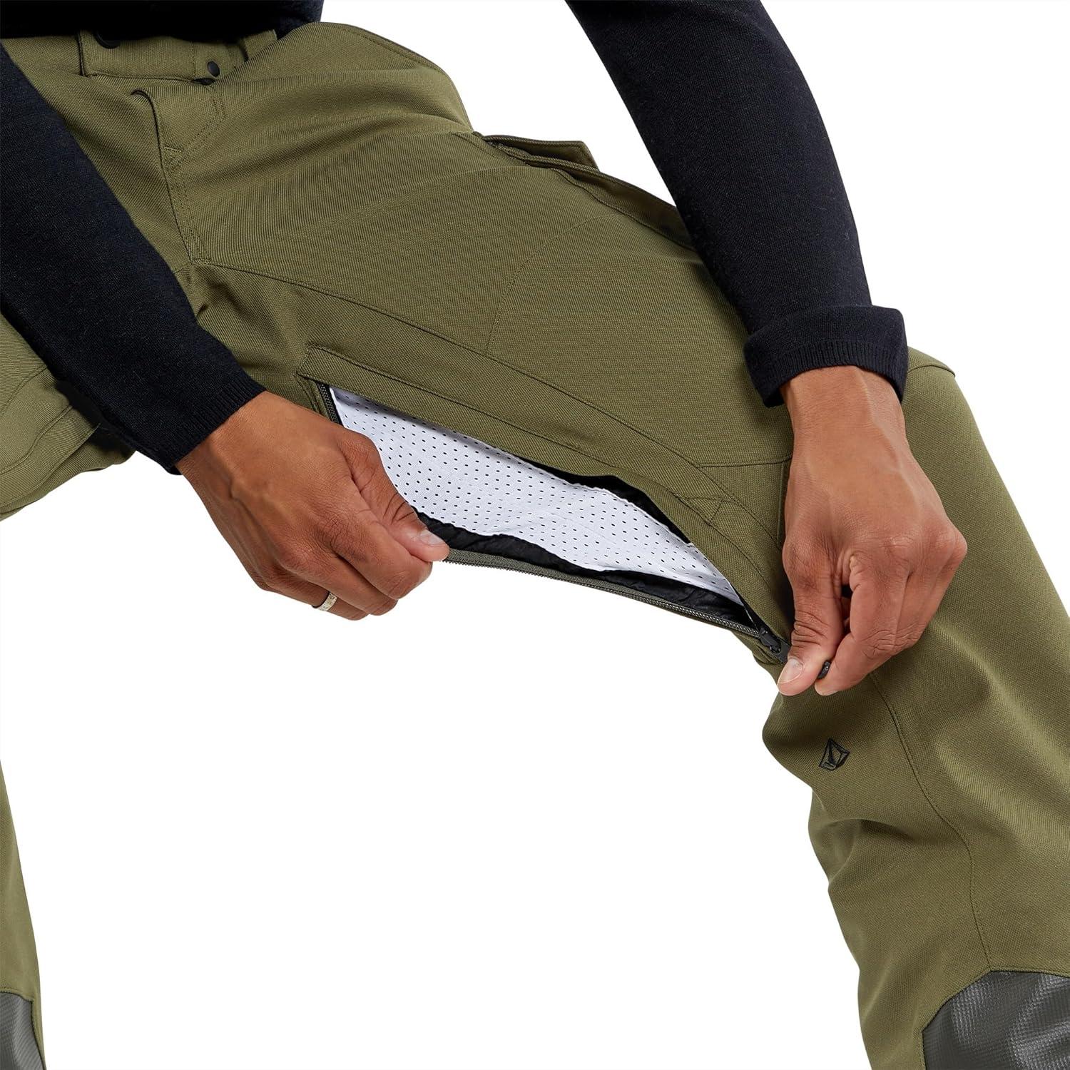 image:imageVolcom Mens Articulated Modern Fit Snowboard PantMilitary S4