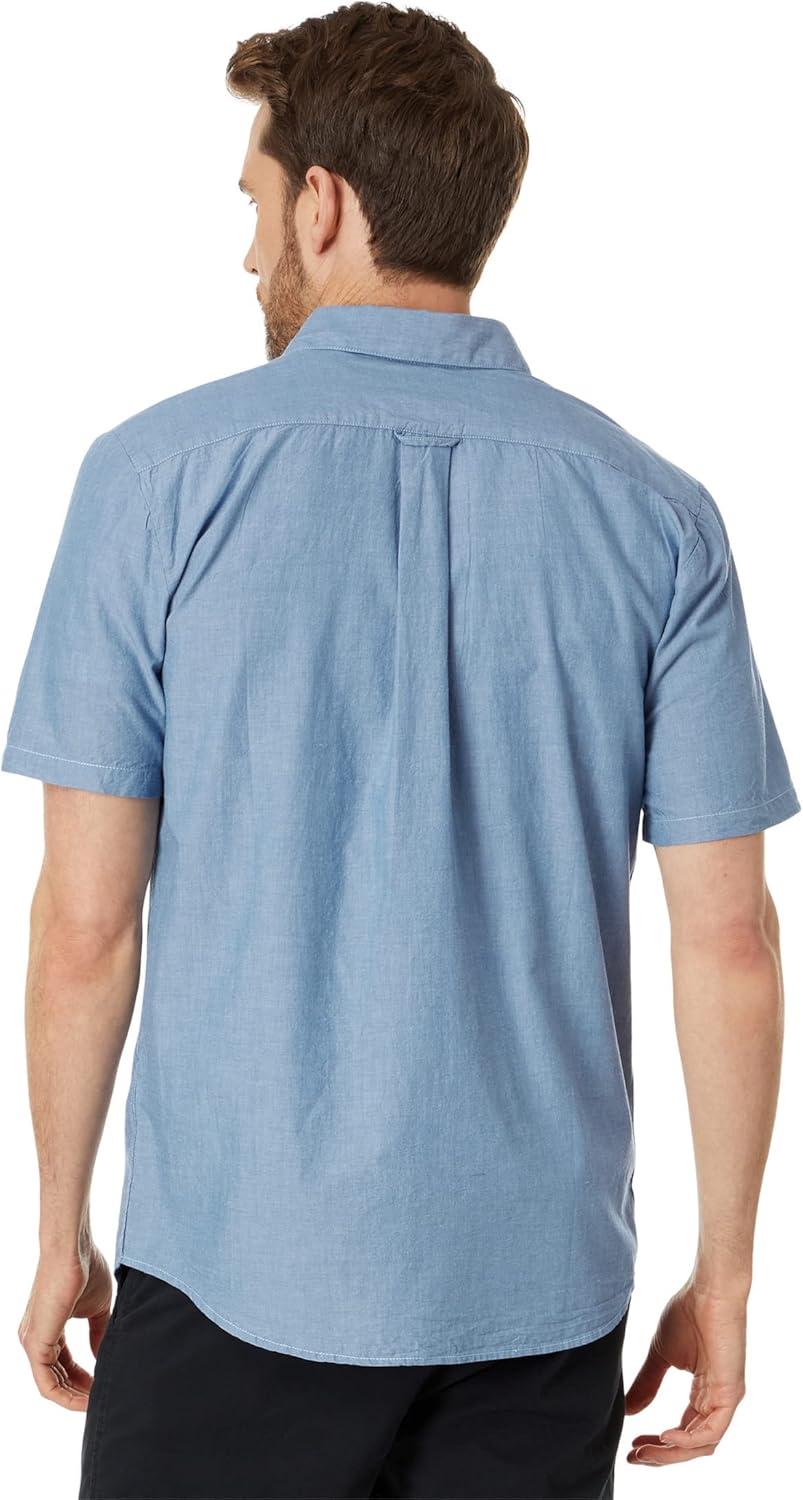 image:imageVolcom Mens Date Knight Short Sleeve Classic Fit Button Down ShirtChambray