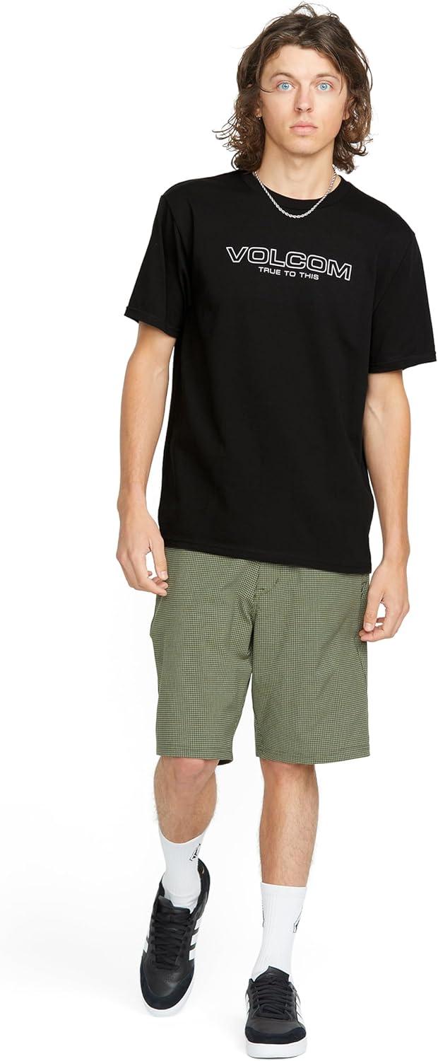 image:imageVolcom Mens Euro Logo Short Sleeve TeeBlack Newro