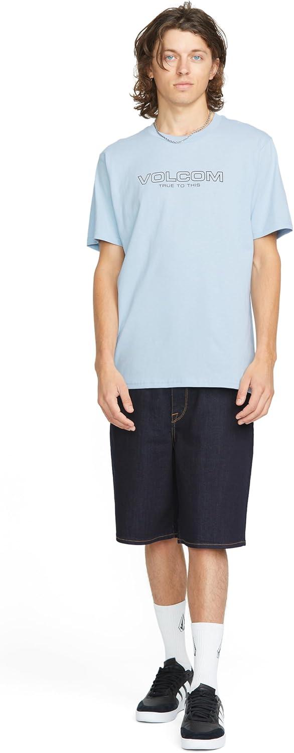 image:imageVolcom Mens Euro Logo Short Sleeve TeeCarolina Blue