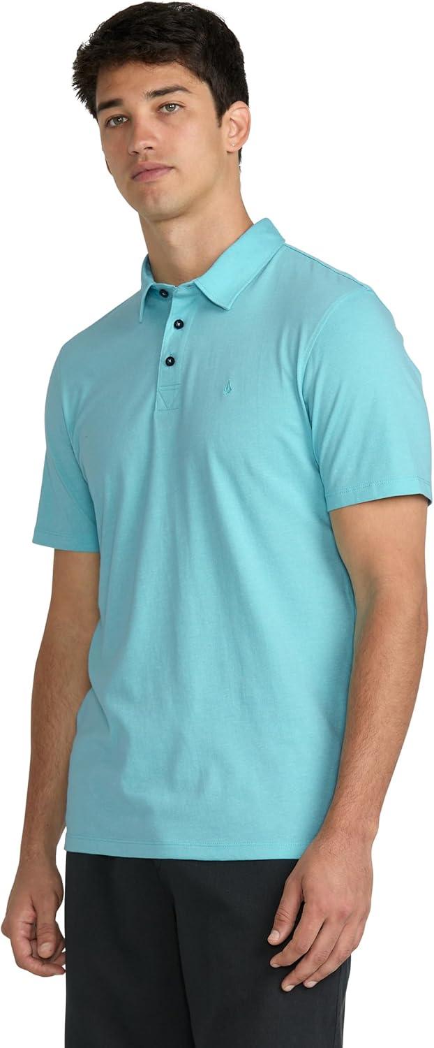 image:imageVolcom Mens Wowzer Modern Fit Short Sleeve Polo ShirtPoolside