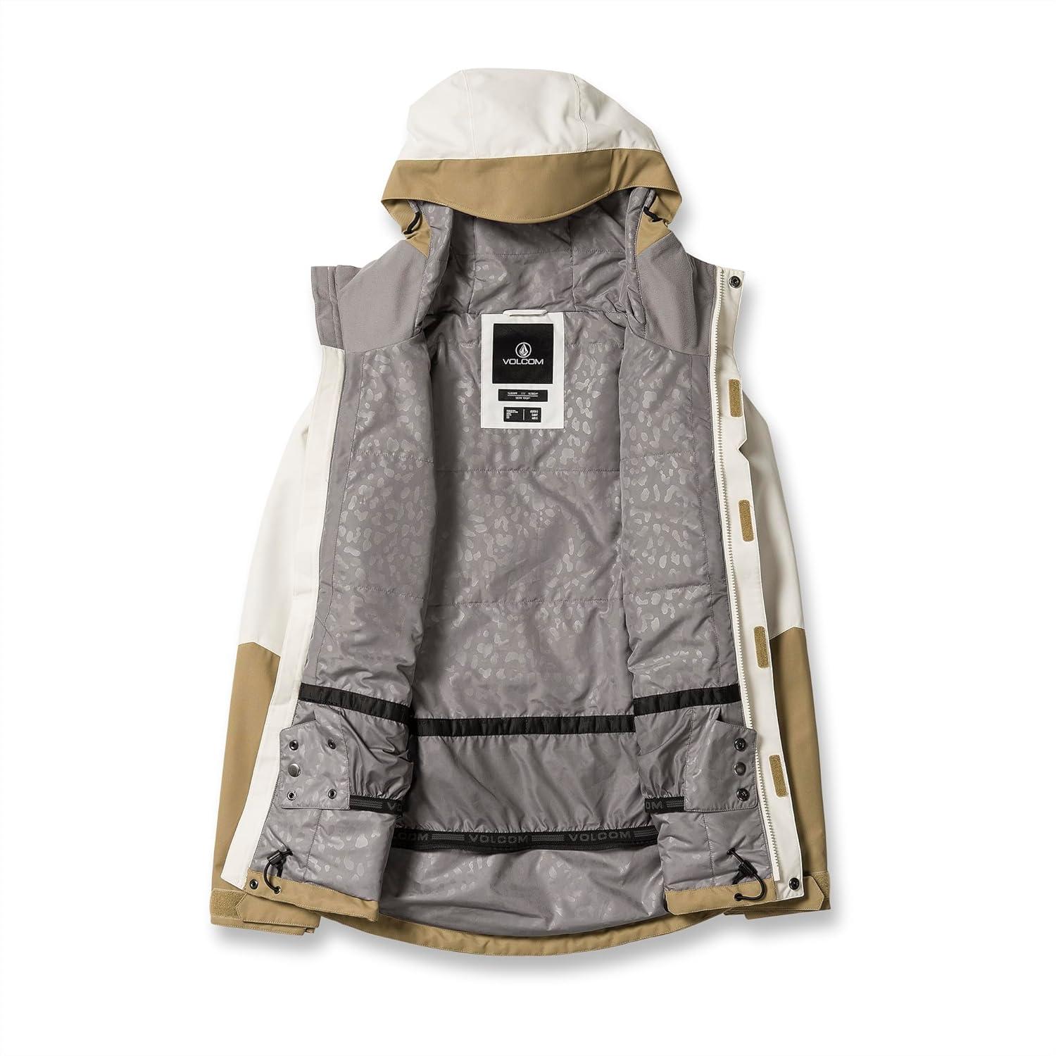 image:imageVolcom Womens Bolt Insulated Snowboard Ski Winter Hooded JacketDark Khaki S4