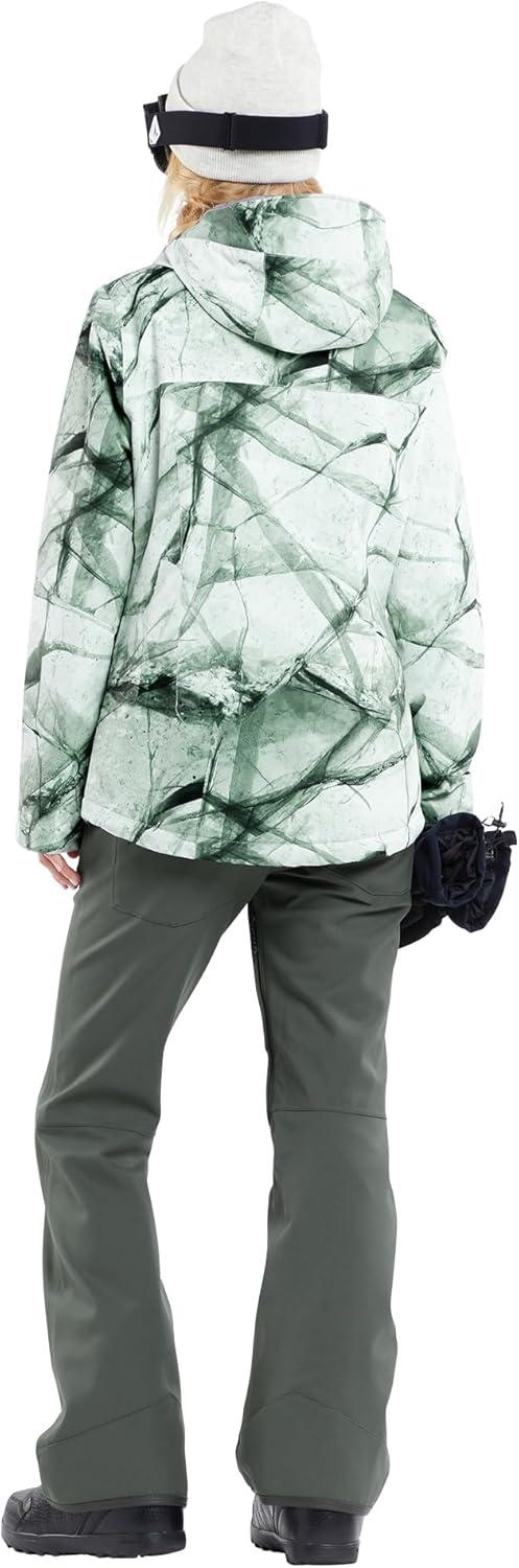 image:imageVolcom Womens Bolt Insulated Snowboard Ski Winter Hooded JacketWhite Ice S4
