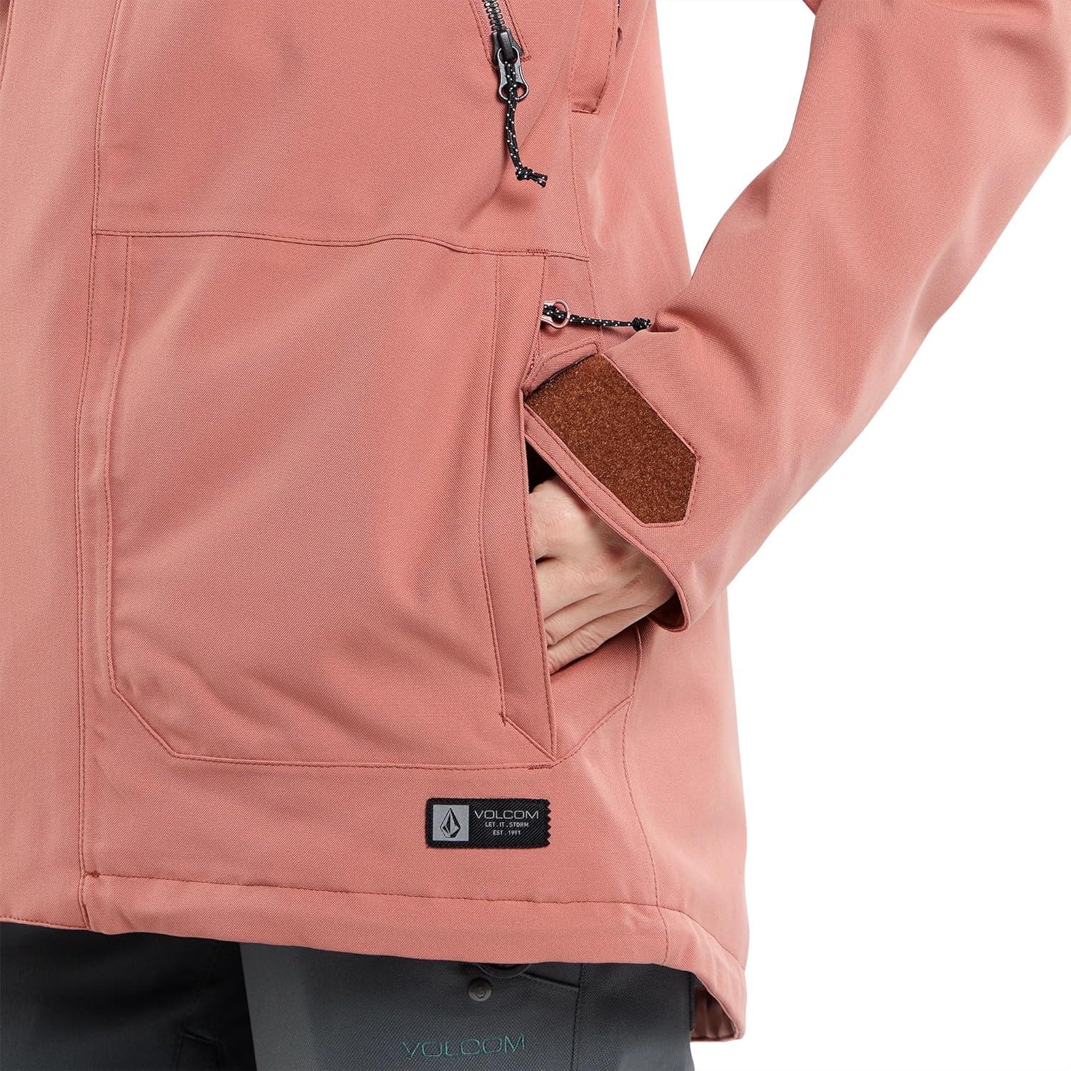 image:imageVolcom Womens Shadow Insulated Snowboard Ski Winter Hooded JacketEarth Pink S4
