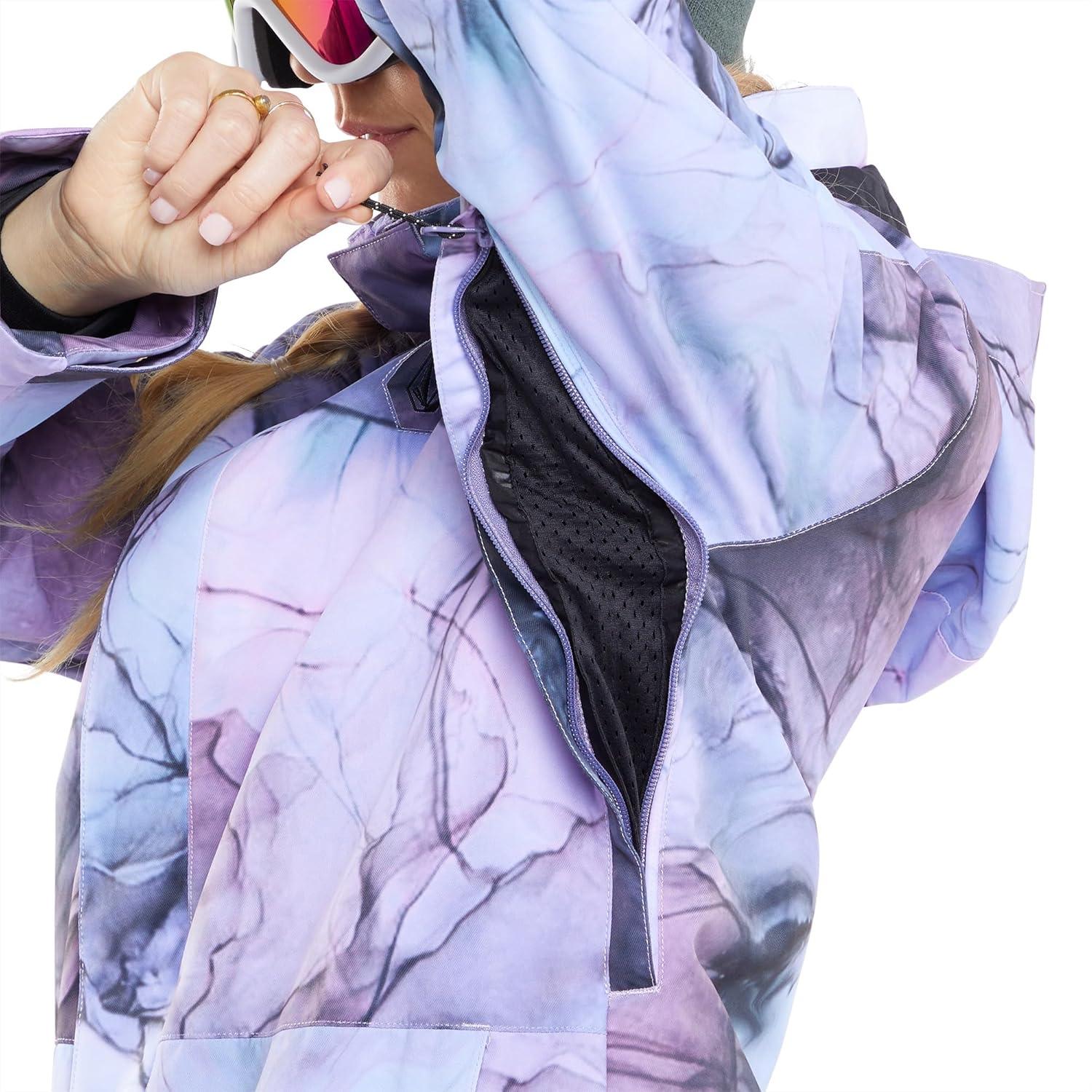 image:imageVolcom Womens Westland Insulated Snowboard Ski Winter Hooded JacketGlacier Ink S4
