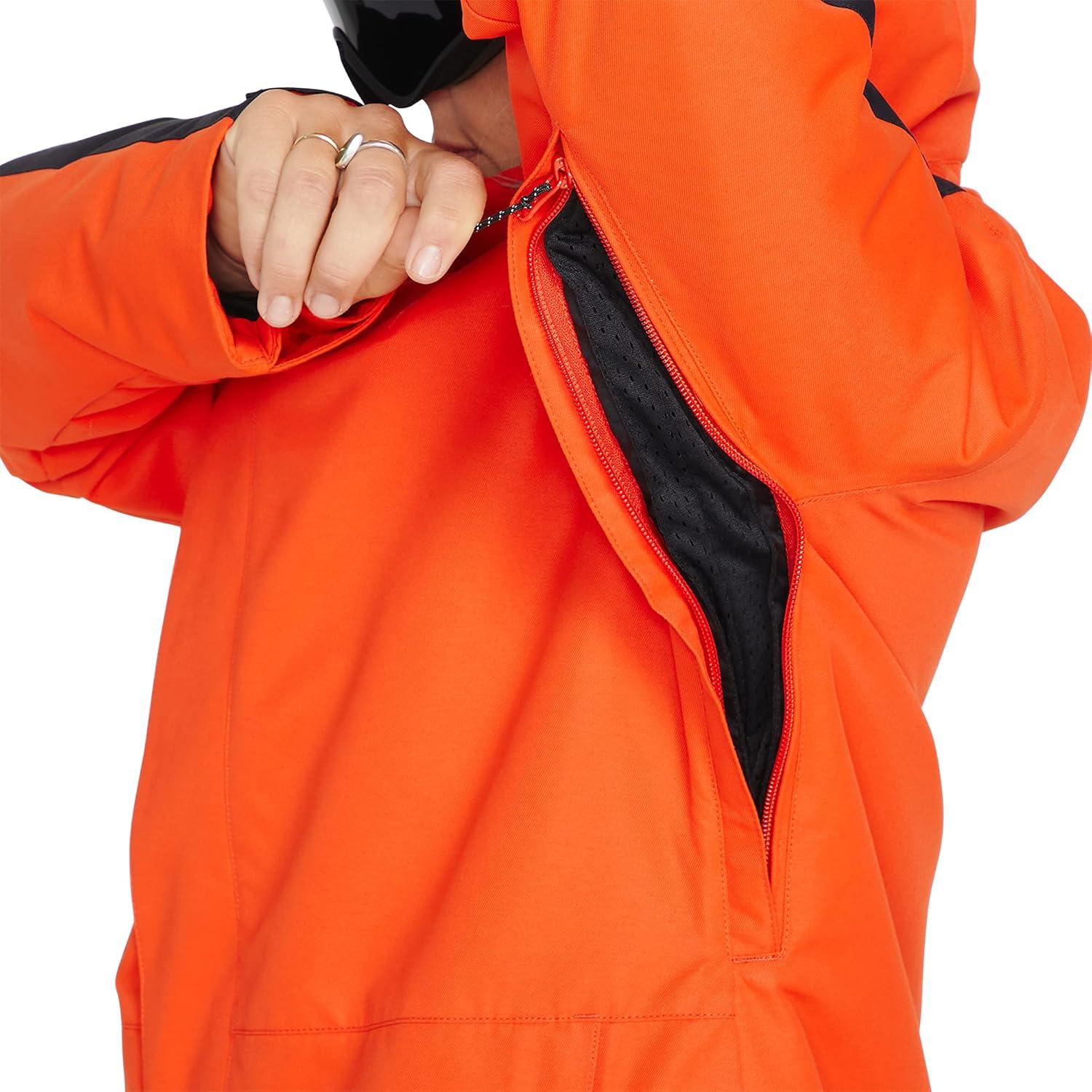 image:imageVolcom Womens Westland Insulated Snowboard Ski Winter Hooded JacketOrange Shock S3