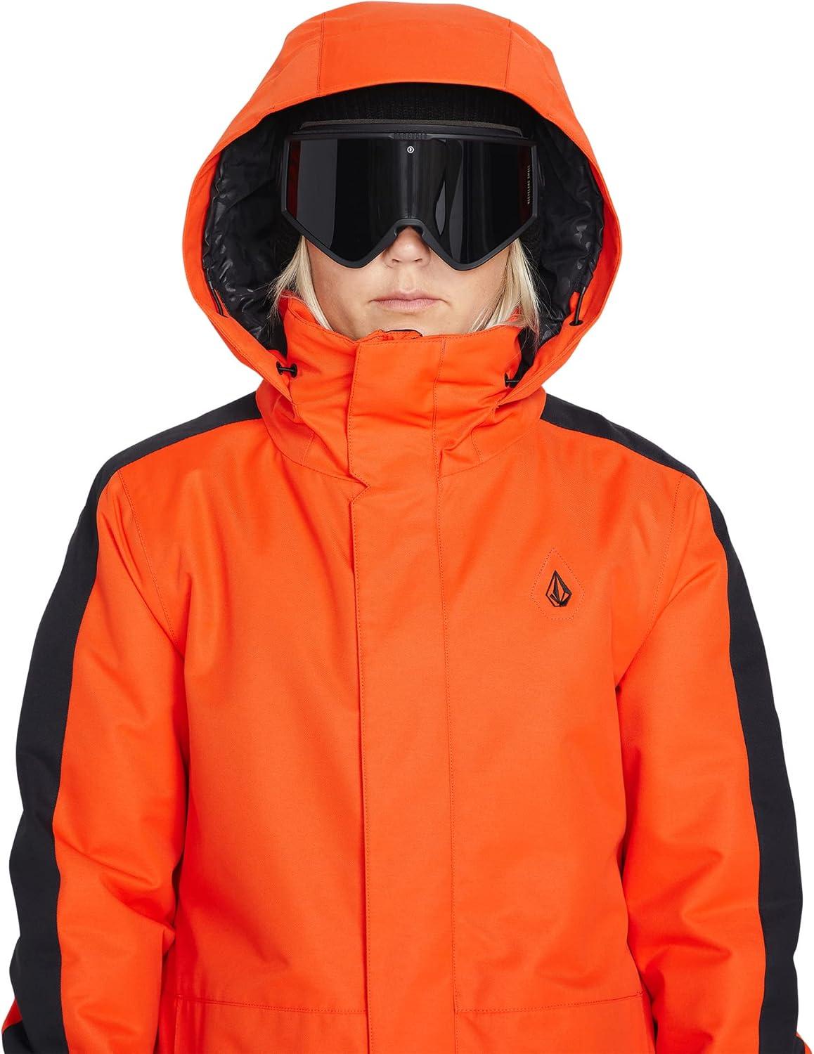 image:imageVolcom Womens Westland Insulated Snowboard Ski Winter Hooded JacketOrange Shock S3