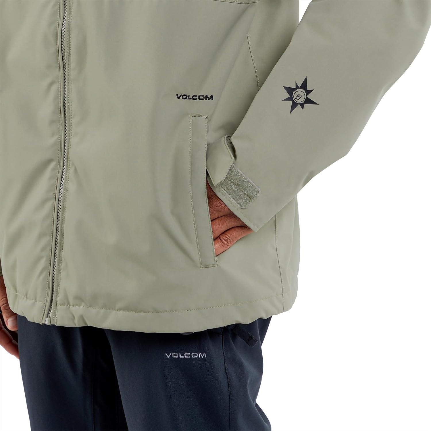 image:imageVolcom mens 2836 Insulated Snowboard JacketLight Military