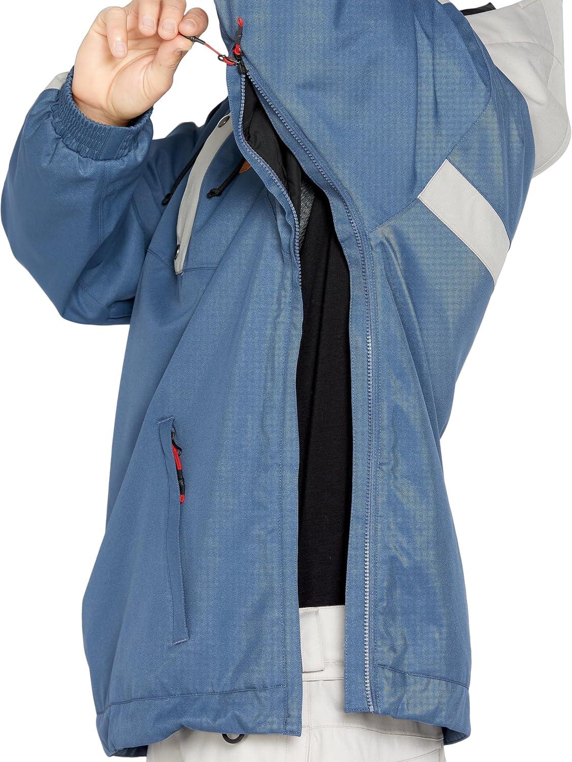 image:imageVolcom mens Arthur Longo 20k Pullover Anarok Hooded Snowboard JacketIndigo