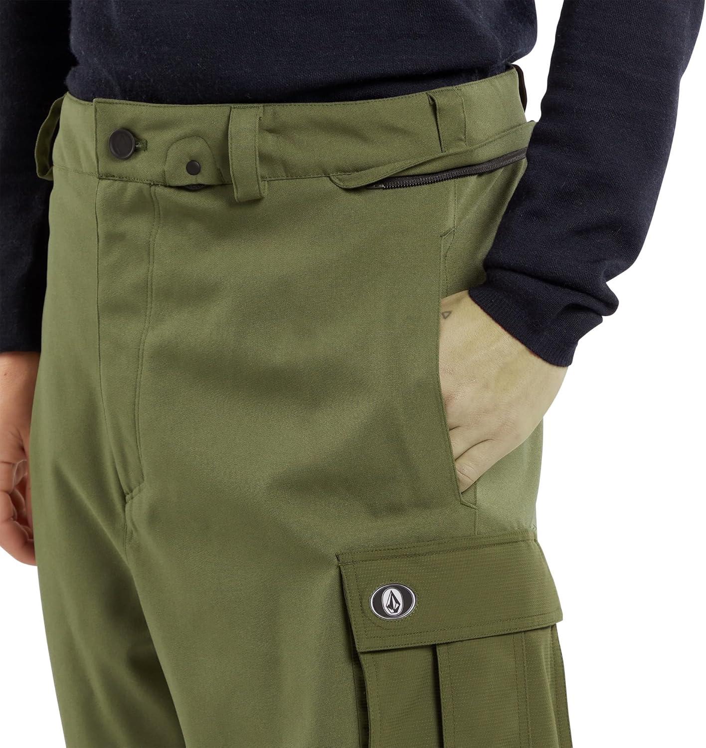 image:imageVolcom mens Nwrk Baggy Cargo Snowboard Ski PantMilitary