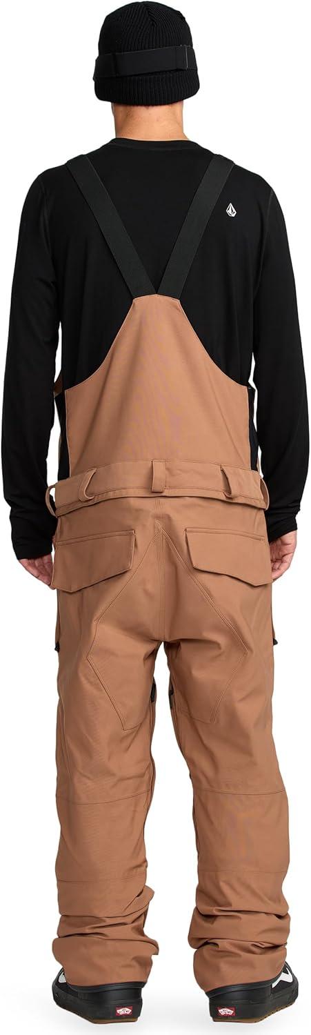 image:imageVolcom mens Roan Bib Overall Snowboard PantTerra Brown