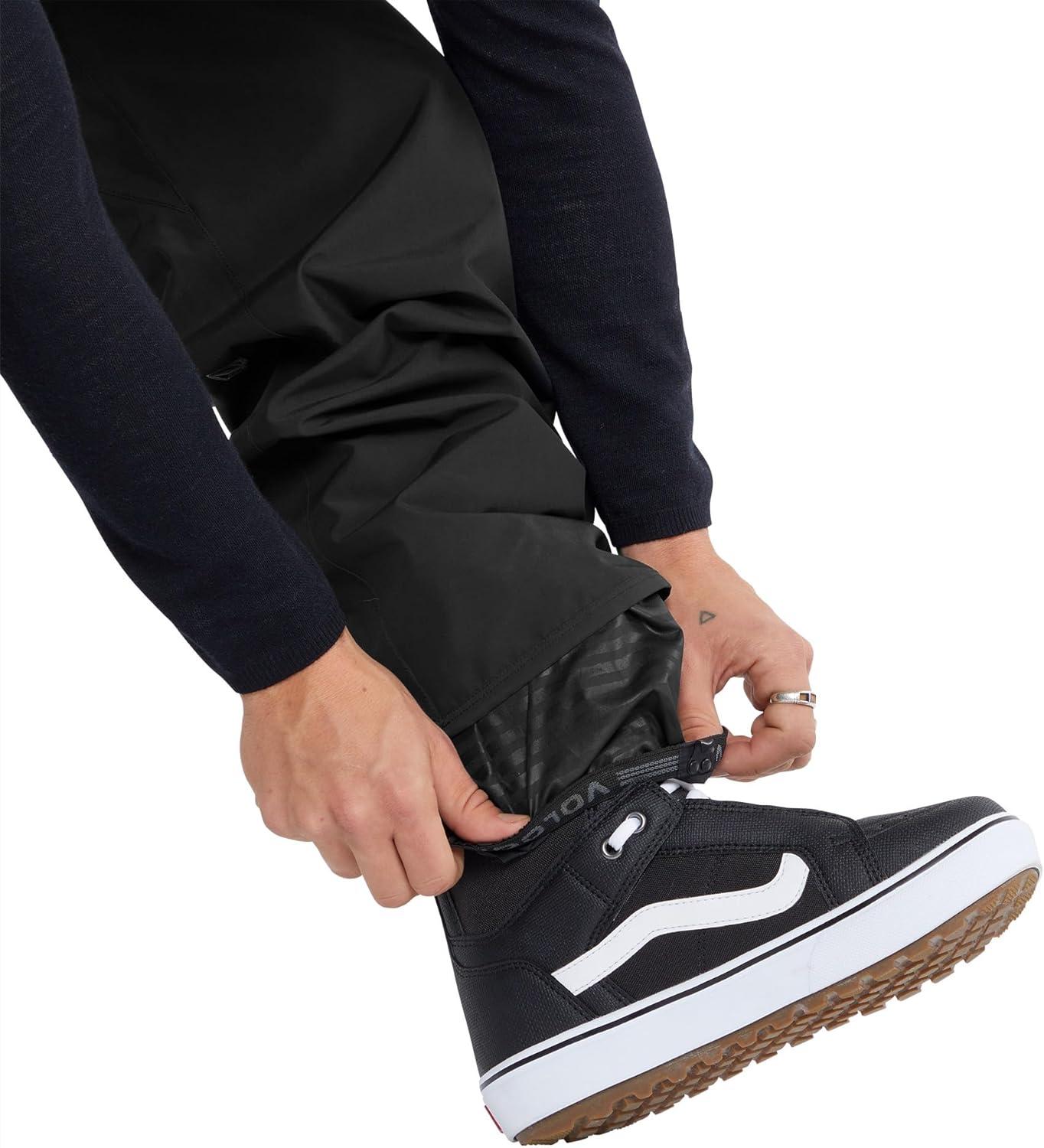 image:imageVolcom mens Vco Sparta Bib Overalls Snowboard Pant 15k Waterproof 2layer FabricBlack White
