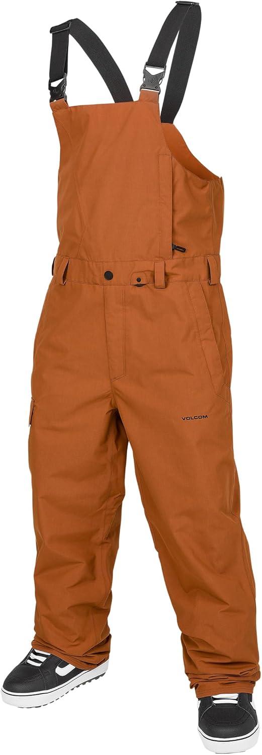 image:imageVolcom mens Vco Sparta Bib Overalls Snowboard Pant 15k Waterproof 2layer FabricCaramel