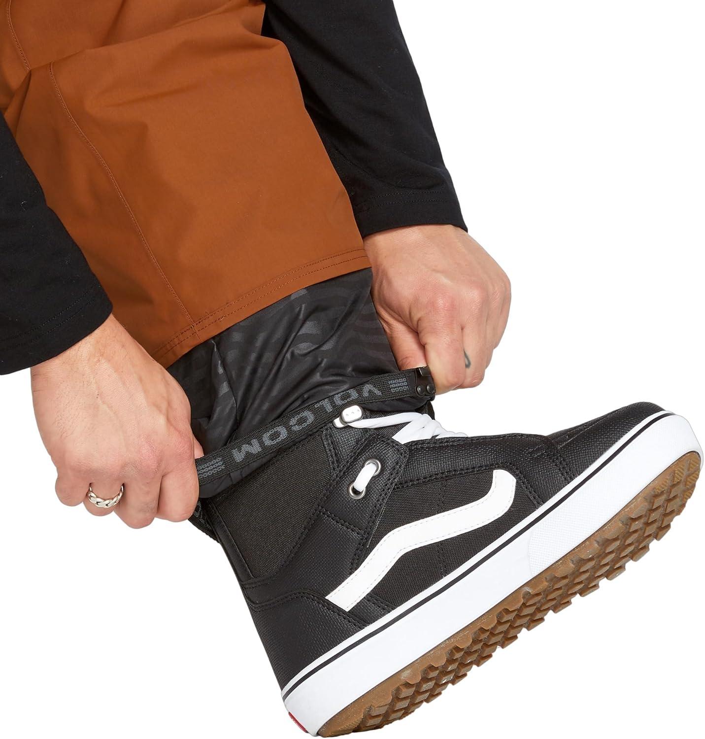 image:imageVolcom mens Vco Sparta Bib Overalls Snowboard Pant 15k Waterproof 2layer FabricCaramel