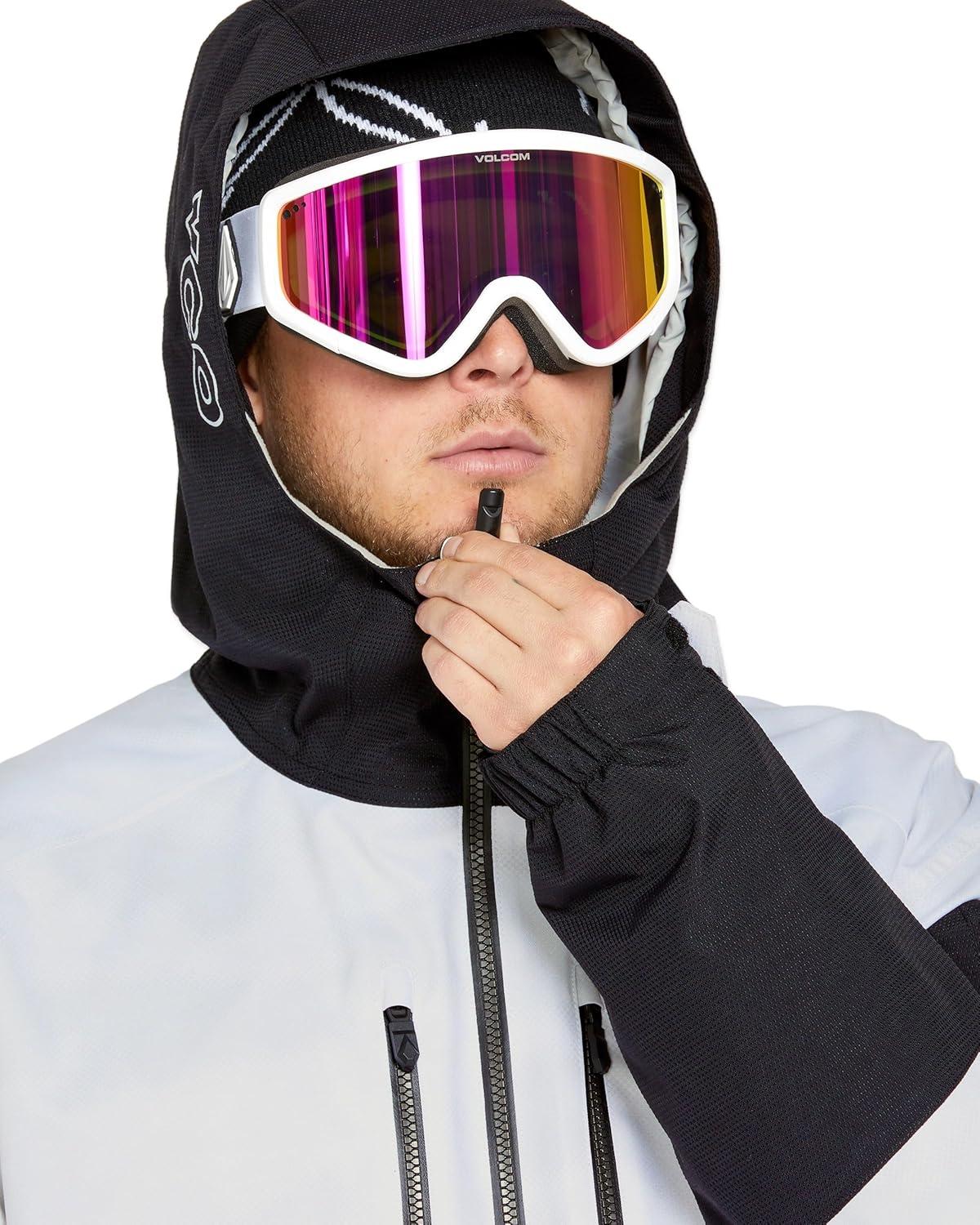 image:imageVolcom mens Wfo Insulated Snowboard Ski Baggy Fit Winter JacketWhite Camo S5