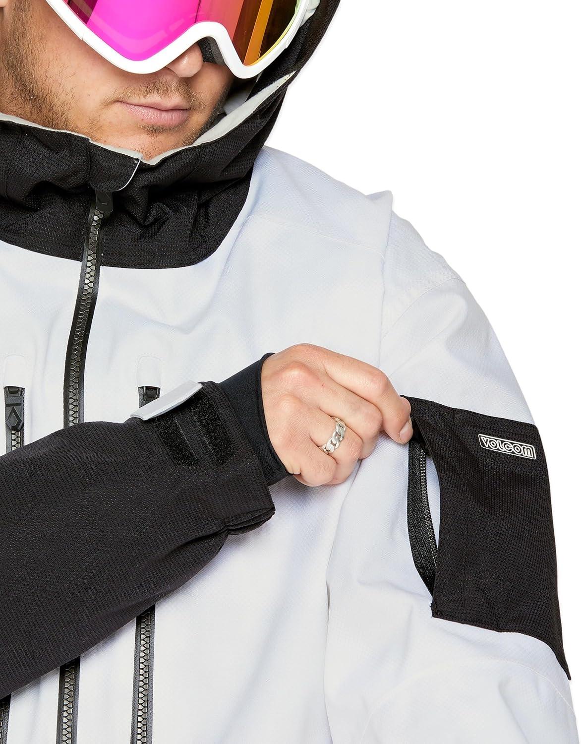 image:imageVolcom mens Wfo Insulated Snowboard Ski Baggy Fit Winter JacketWhite Camo S5