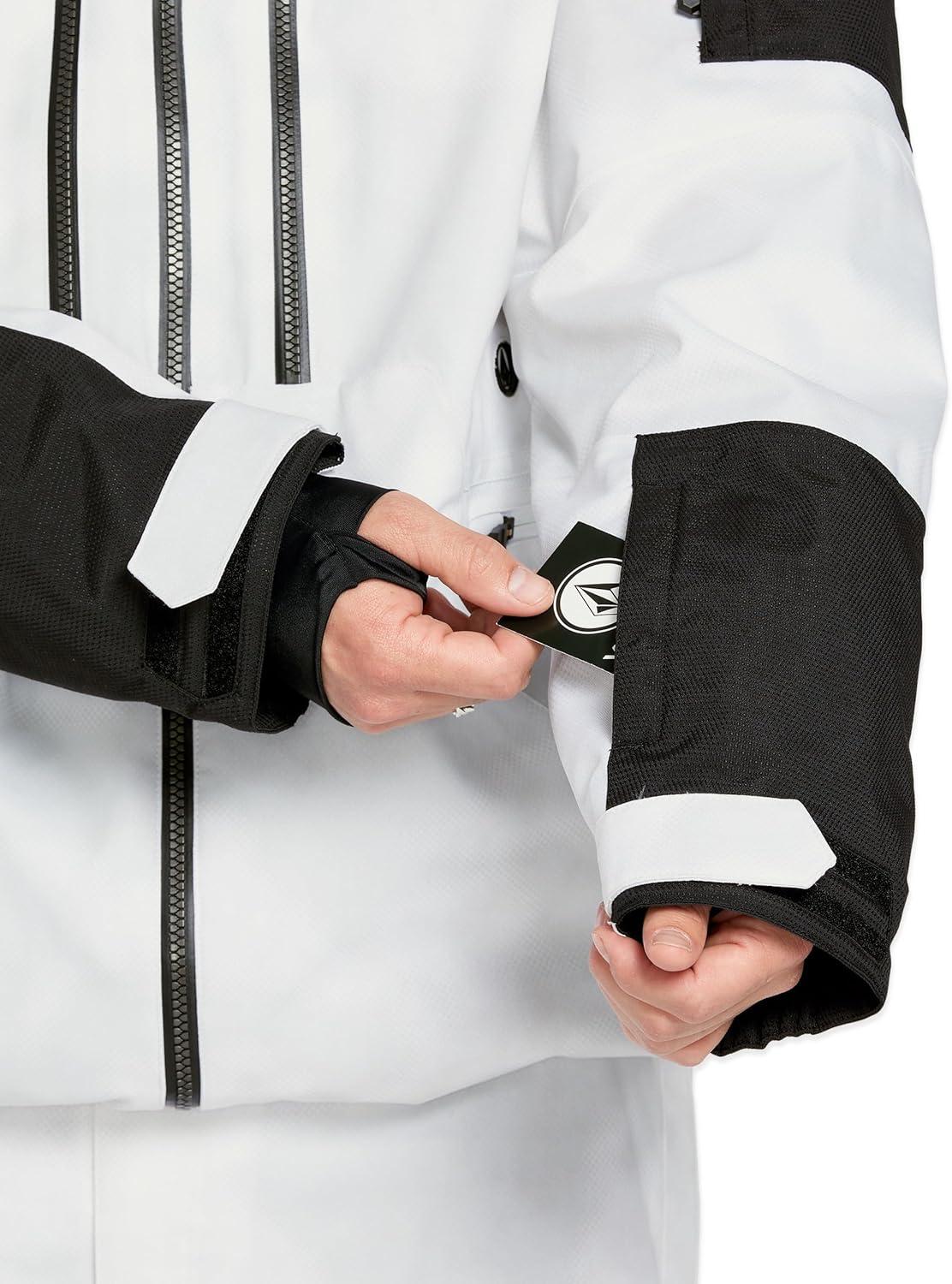 image:imageVolcom mens Wfo Insulated Snowboard Ski Baggy Fit Winter JacketWhite Camo S5