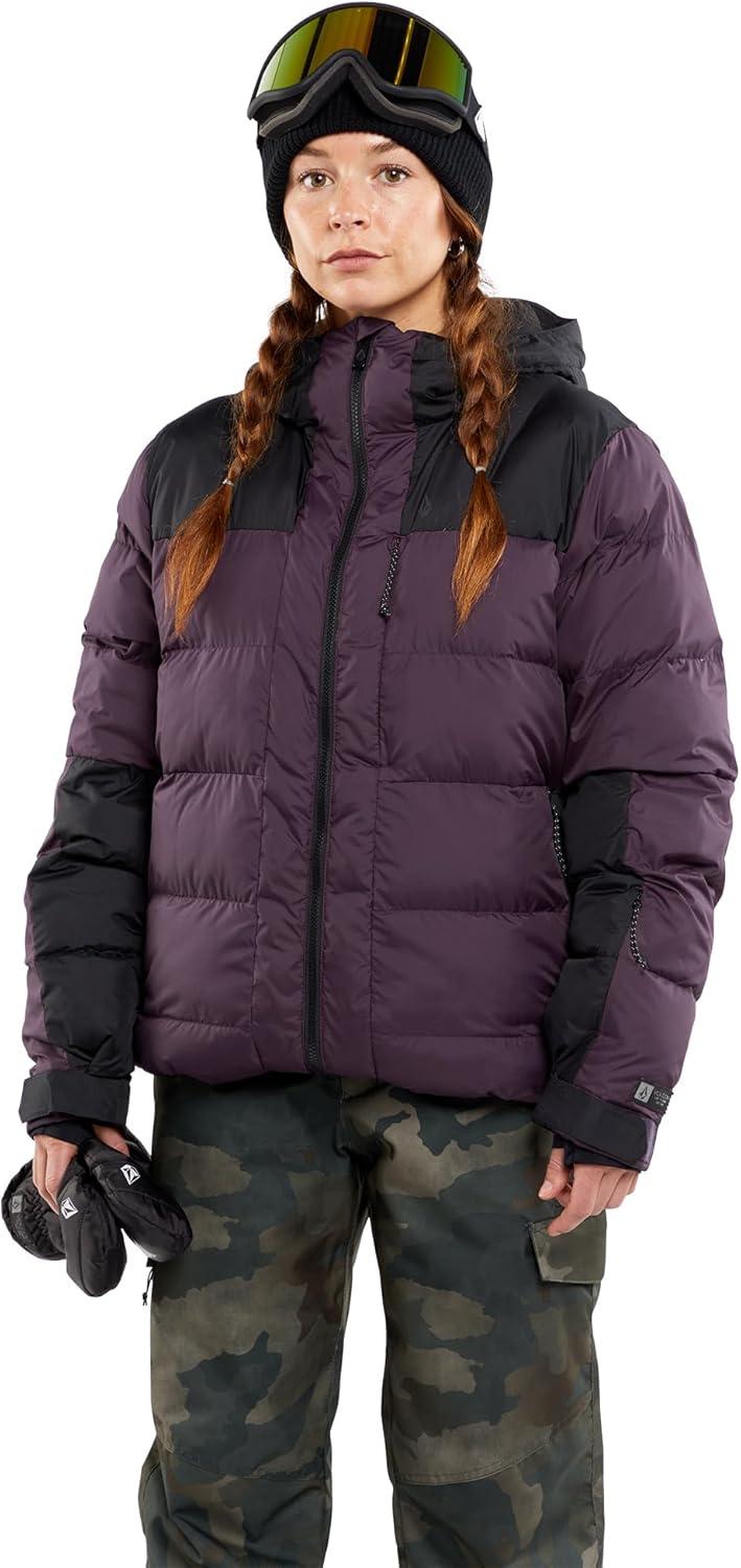 image:imageVolcom womens Puffleup Snowboard Ski Puffer Winter JacketBlackberry S4