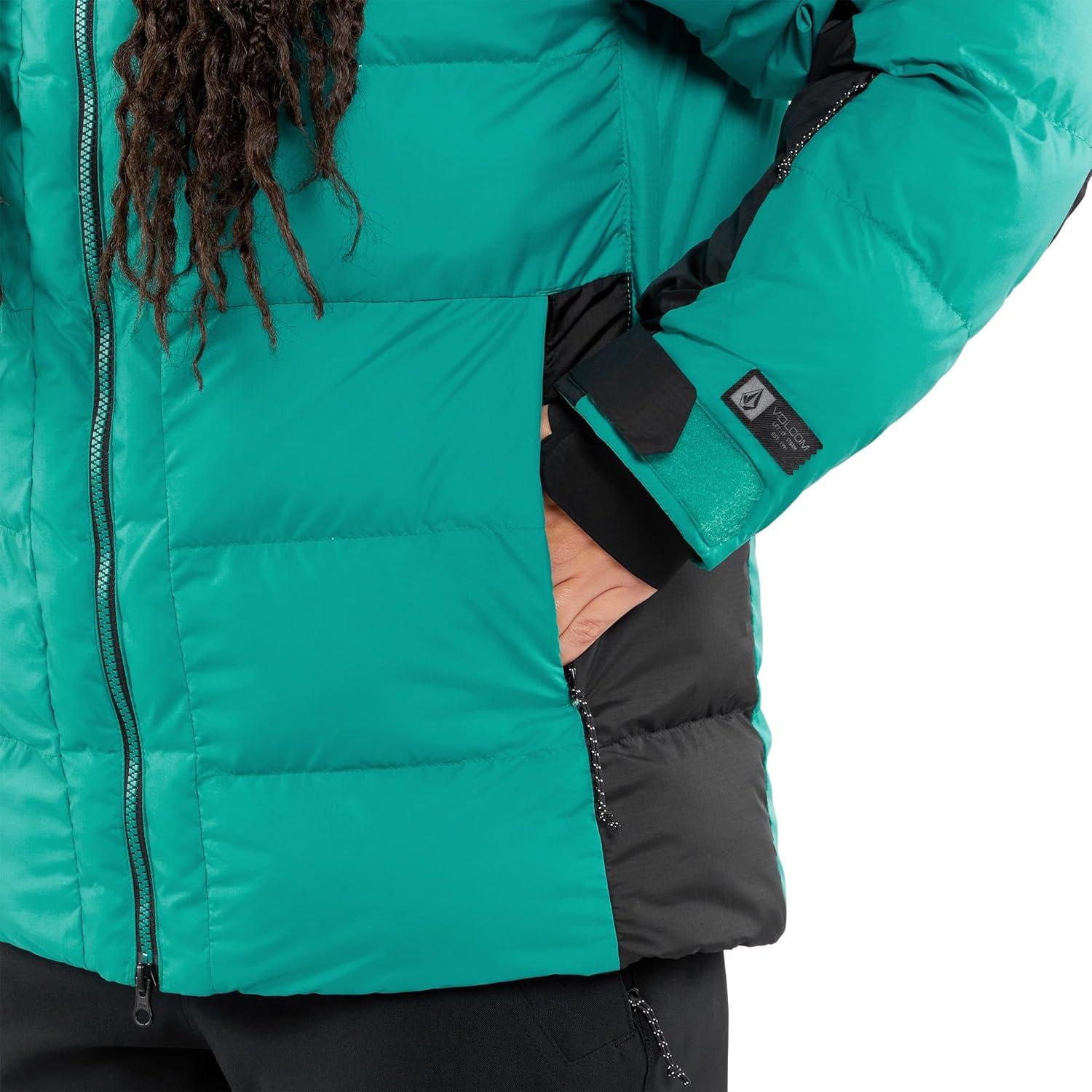 image:imageVolcom womens Puffleup Snowboard Ski Puffer Winter JacketVibrant Green S4
