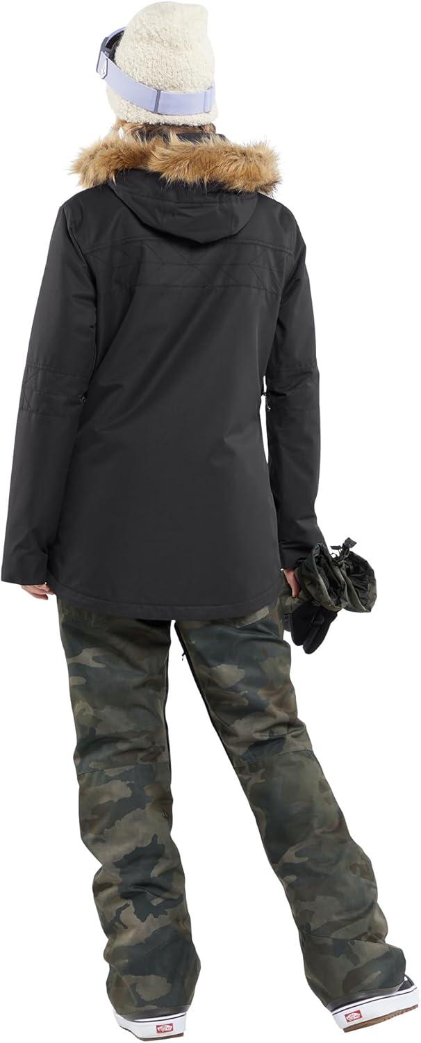 image:imageVolcom womens Swift Bib Overall SnowpantCloudwash Camo S4