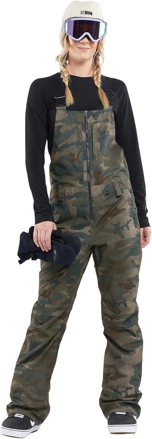 image:imageVolcom womens Swift Bib Overall SnowpantCloudwash Camo S4