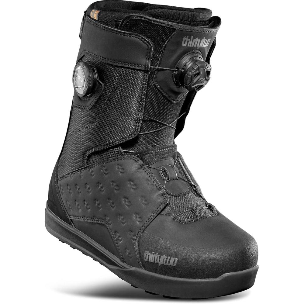 image:imageThirtyTwo Lashed Double Boa Snowboard Boots Snowboard Boots with DualZone Lacing amp Grippy OutsoleBlack Grey 2026