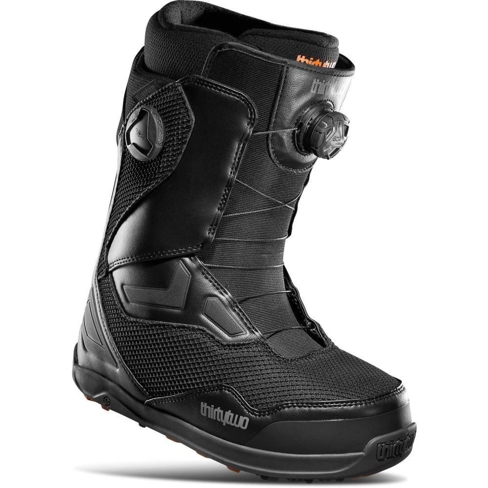 image:imageThirtyTwo Lashed Double Boa Snowboard Boots Snowboard Boots with DualZone Lacing amp Grippy OutsoleBlack 2022