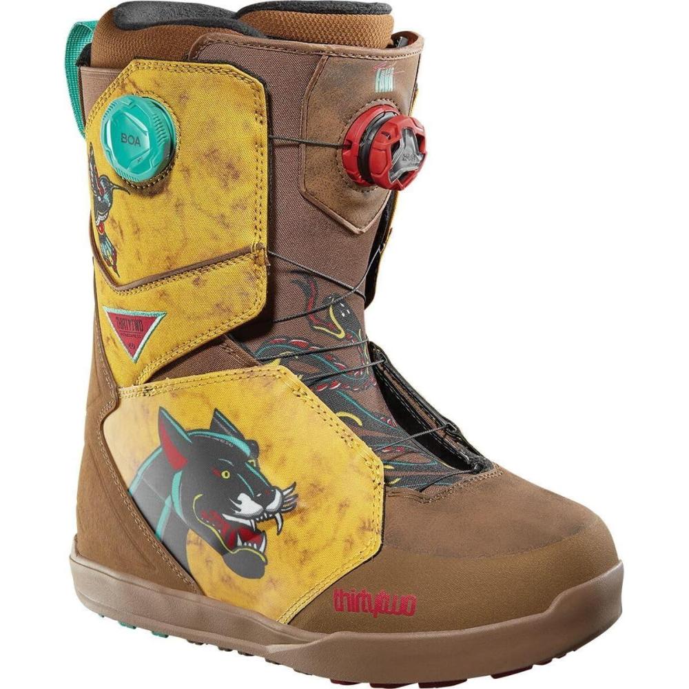 image:imageThirtyTwo Lashed Double Boa Snowboard Boots  Snowboard Boots with DualZone Lacing amp Grippy OutsoleTobacco Fava 2025