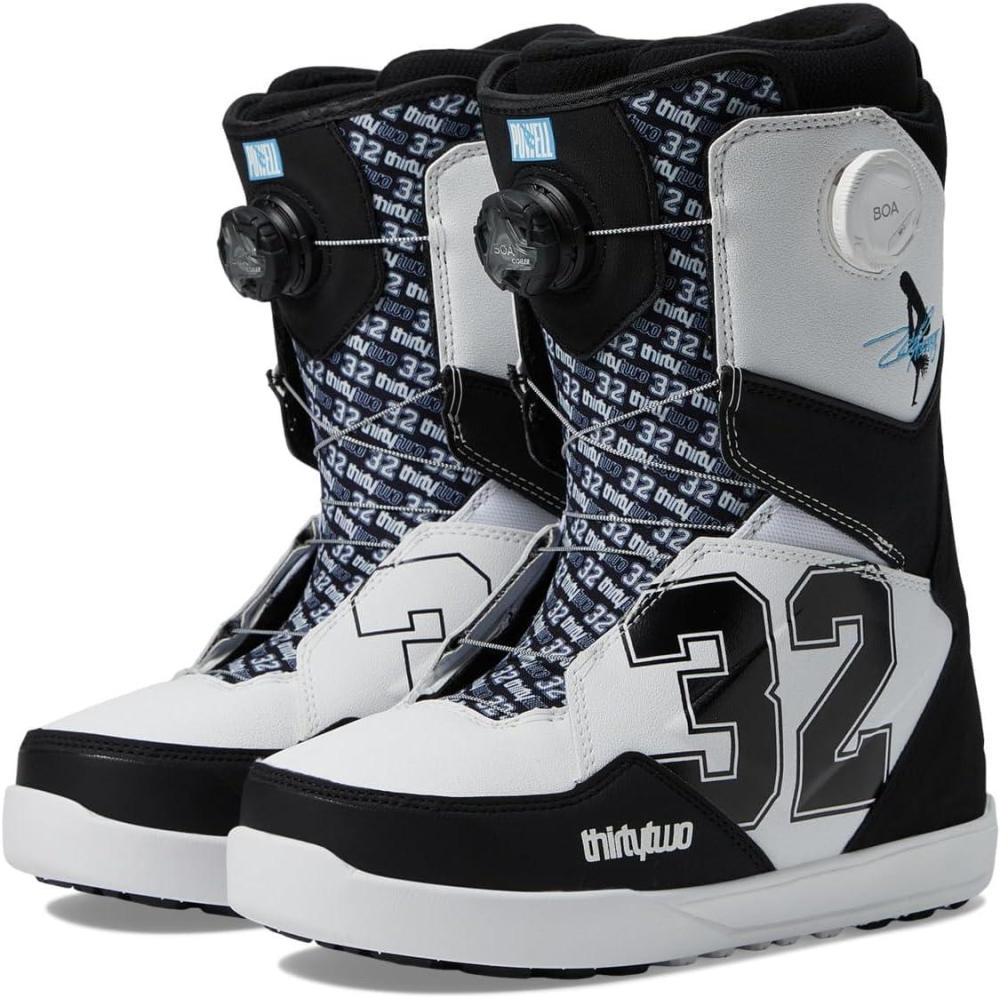 image:imageThirtyTwo Lashed Double Boa Snowboard Boots Snowboard Boots with DualZone Lacing amp Grippy OutsoleWhiteBlack Zeb Powell 2024