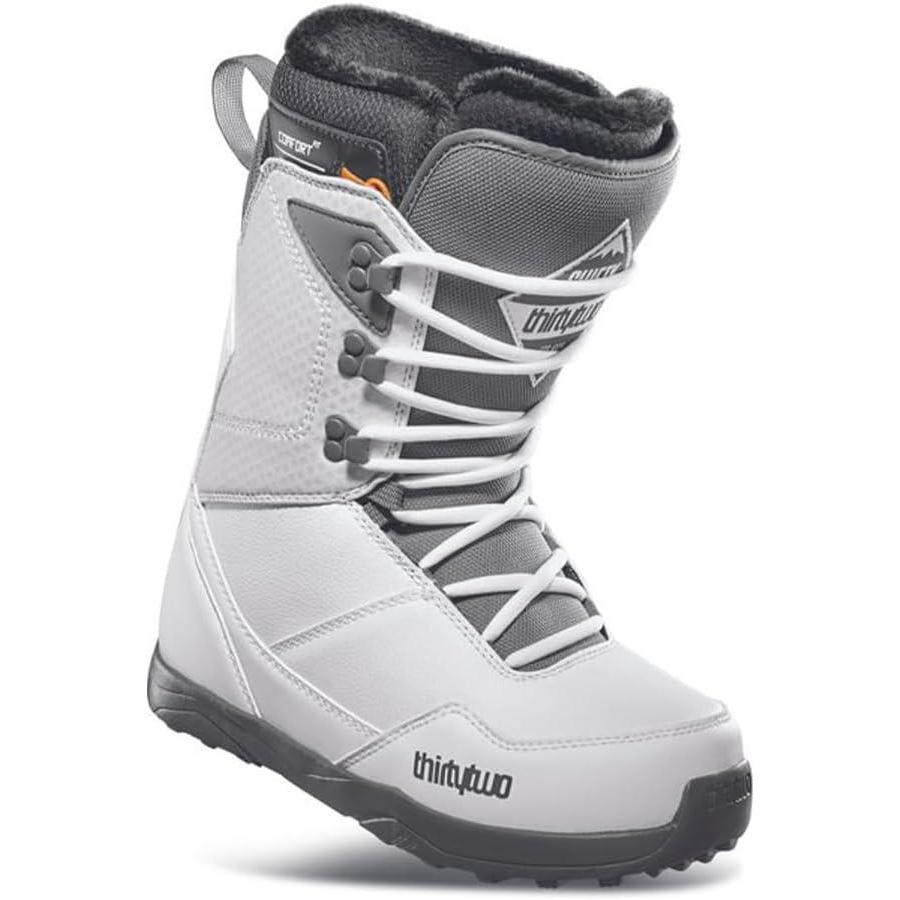image:imageThirtyTwo Lashed Double Boa Snowboard Boots Snowboard Boots with DualZone Lacing amp Grippy OutsoleWhiteGrey 2024