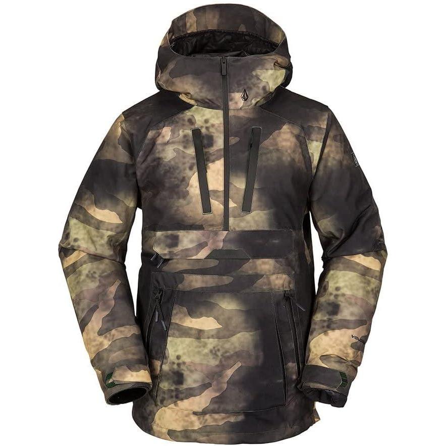 image:imageVolcom Mens Brighton Pullover Anarok Hooded Snowboard JacketCamo