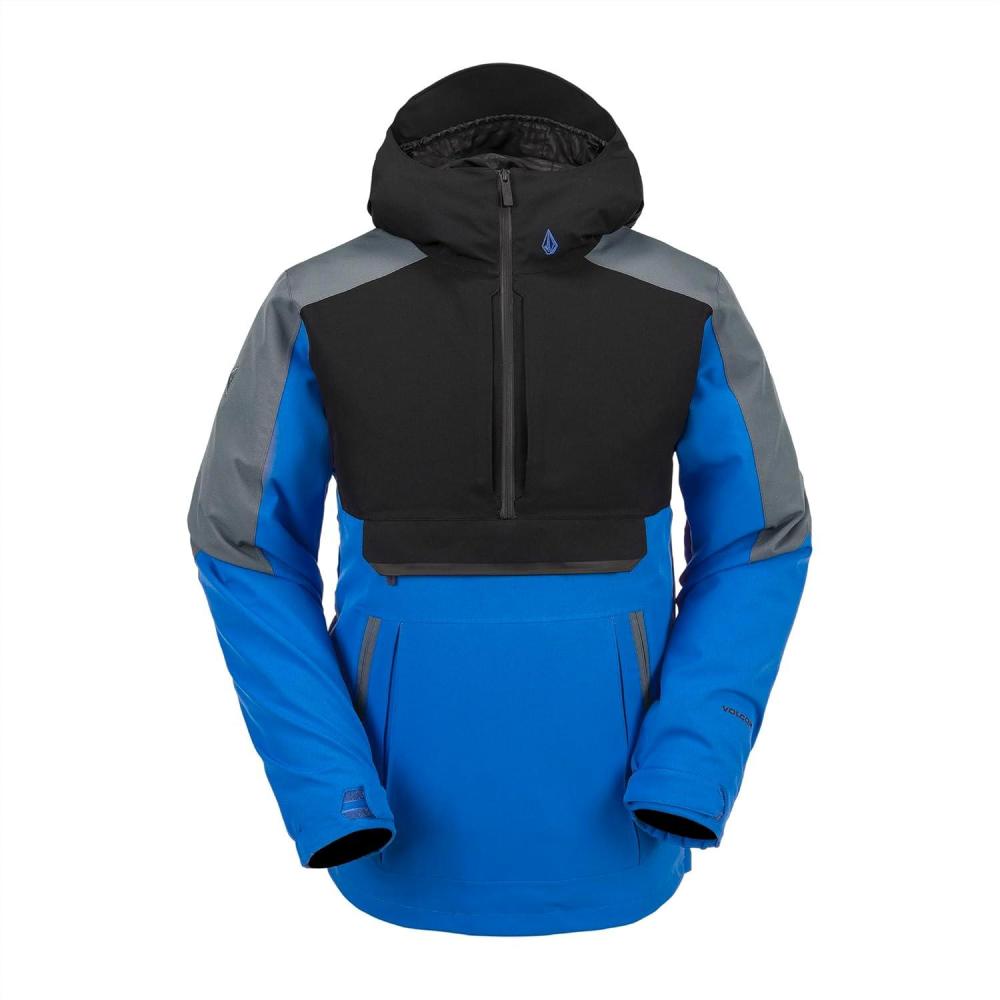 image:imageVolcom Mens Brighton Pullover Anarok Hooded Snowboard JacketElectric Blue
