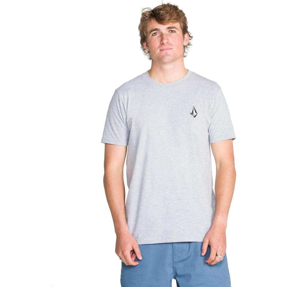 image:imageVolcom Mens Deadly Stone Modern Fit Short Sleeve TeeHeather Grey White