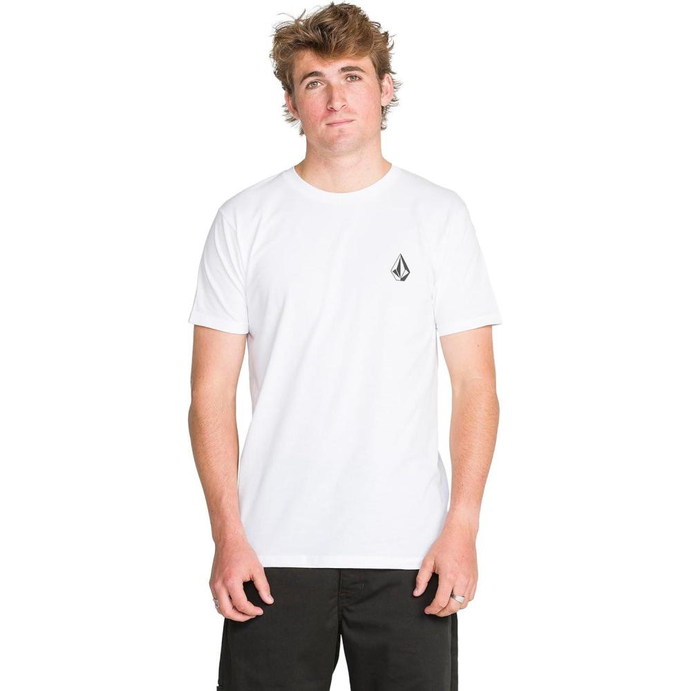 image:imageVolcom Mens Deadly Stone Modern Fit Short Sleeve TeeWhite Black White