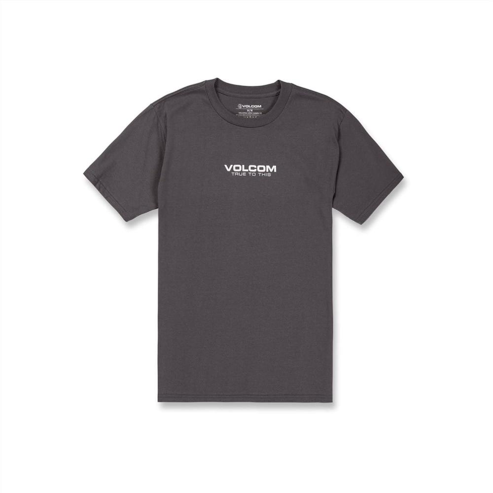 image:imageVolcom Mens Euro Logo Short Sleeve TeeCharcoal