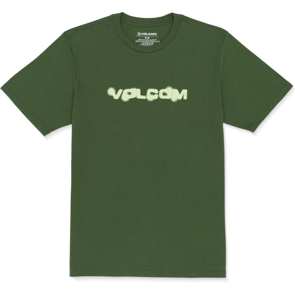 image:imageVolcom Mens Euro Logo Short Sleeve TeeDark Pine