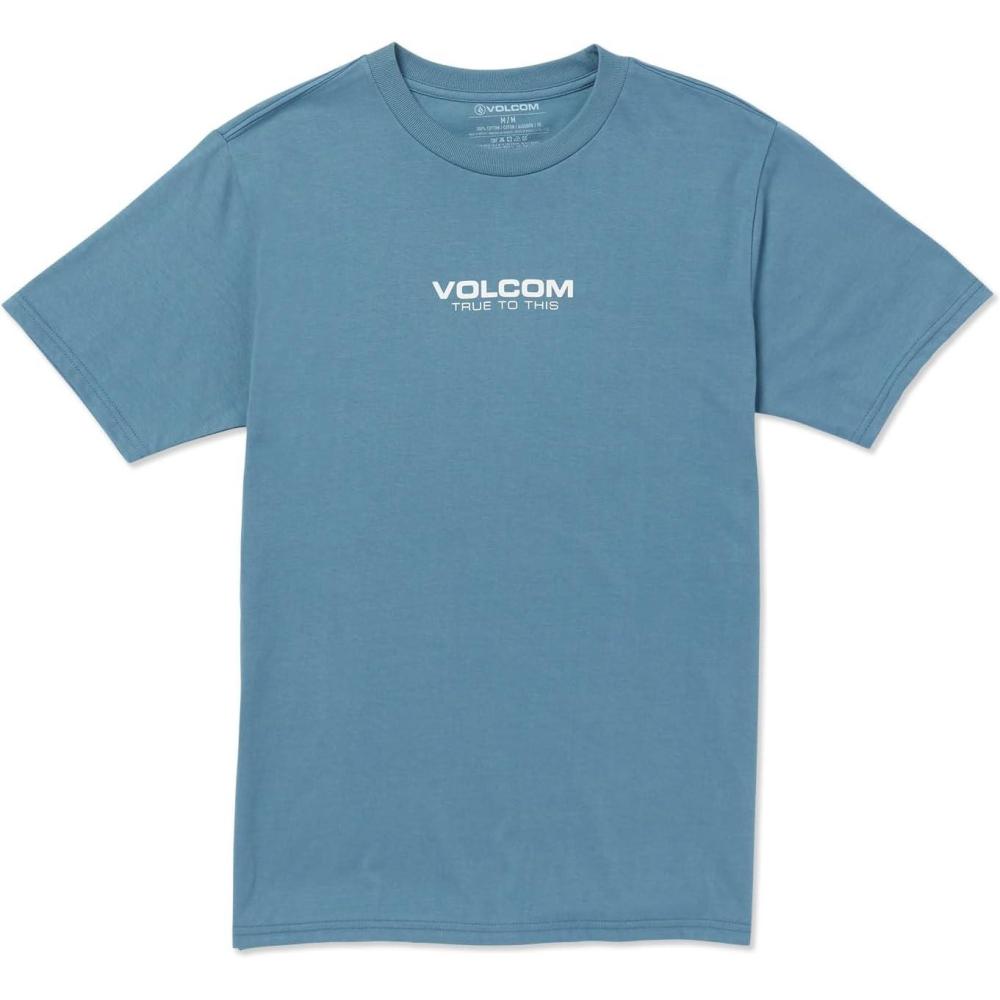image:imageVolcom Mens Euro Logo Short Sleeve TeeIndigo Ridge