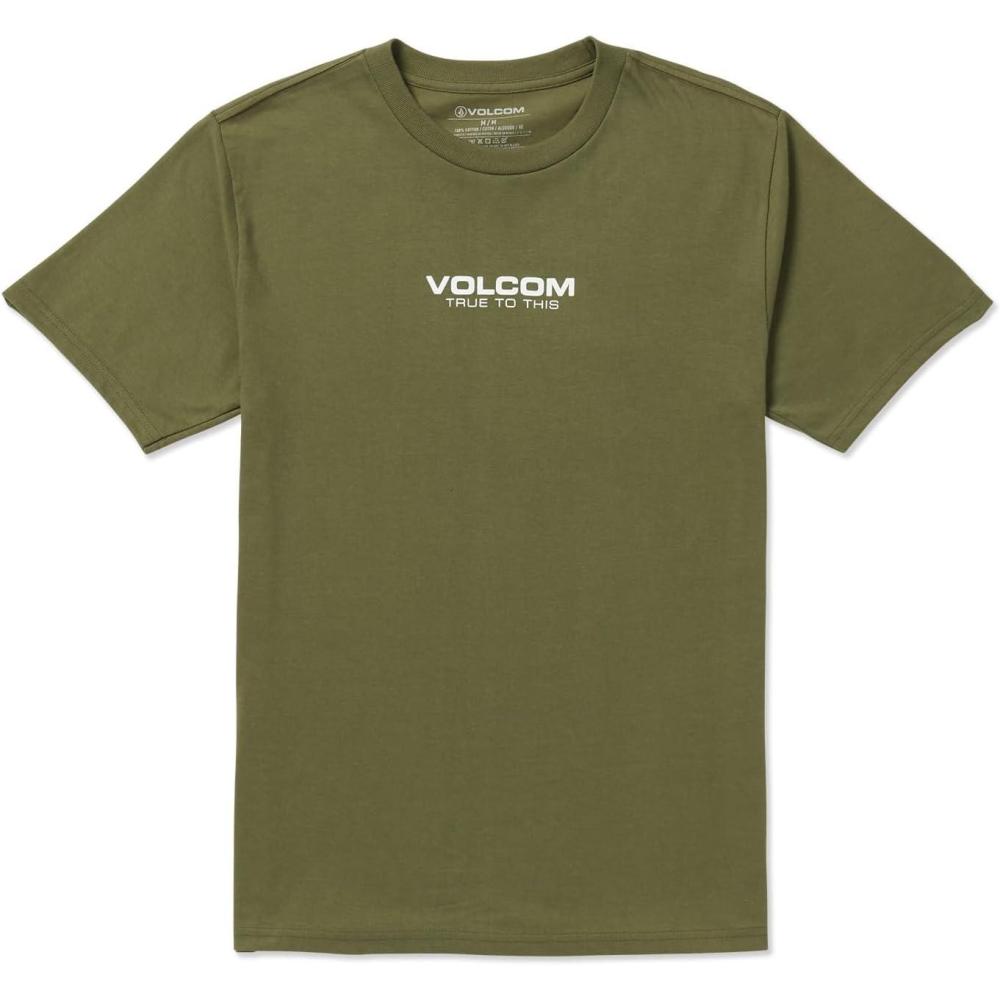 image:imageVolcom Mens Euro Logo Short Sleeve TeeMilitary