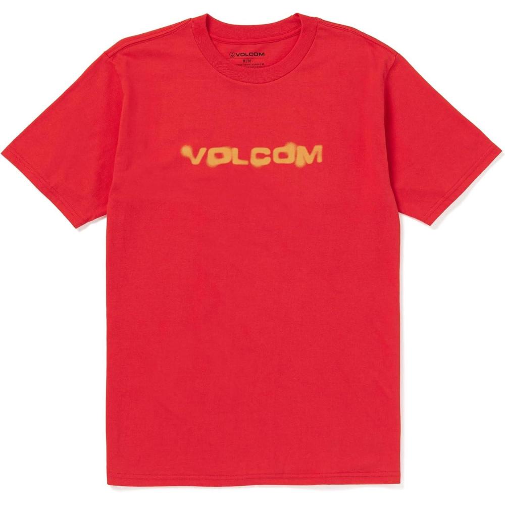 image:imageVolcom Mens Euro Logo Short Sleeve TeeRibbon Red