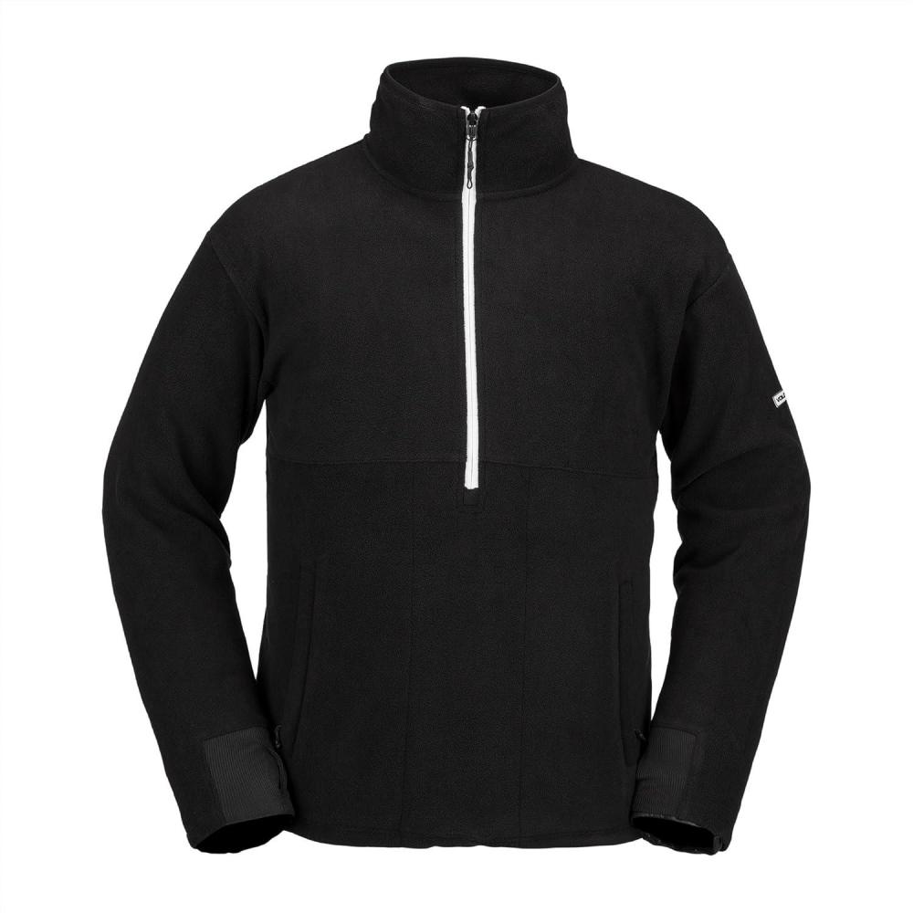 image:imageVolcom Mens Polar Fleece Mock Neck 12 Zip Snowboard Ski BaselayerBlack S4