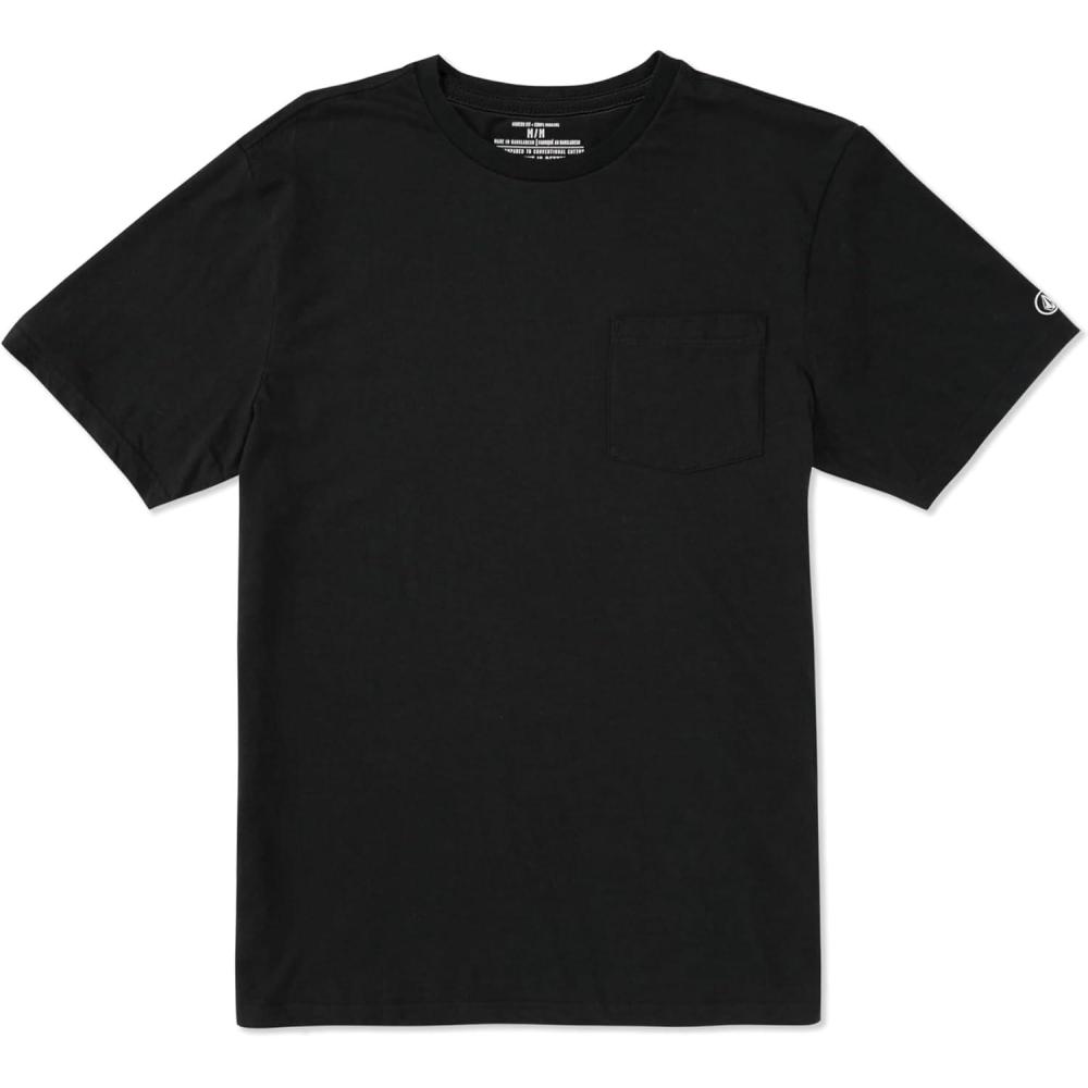 image:imageVolcom Mens Solid Stone Modern Fit Short Sleeve TeeBlack