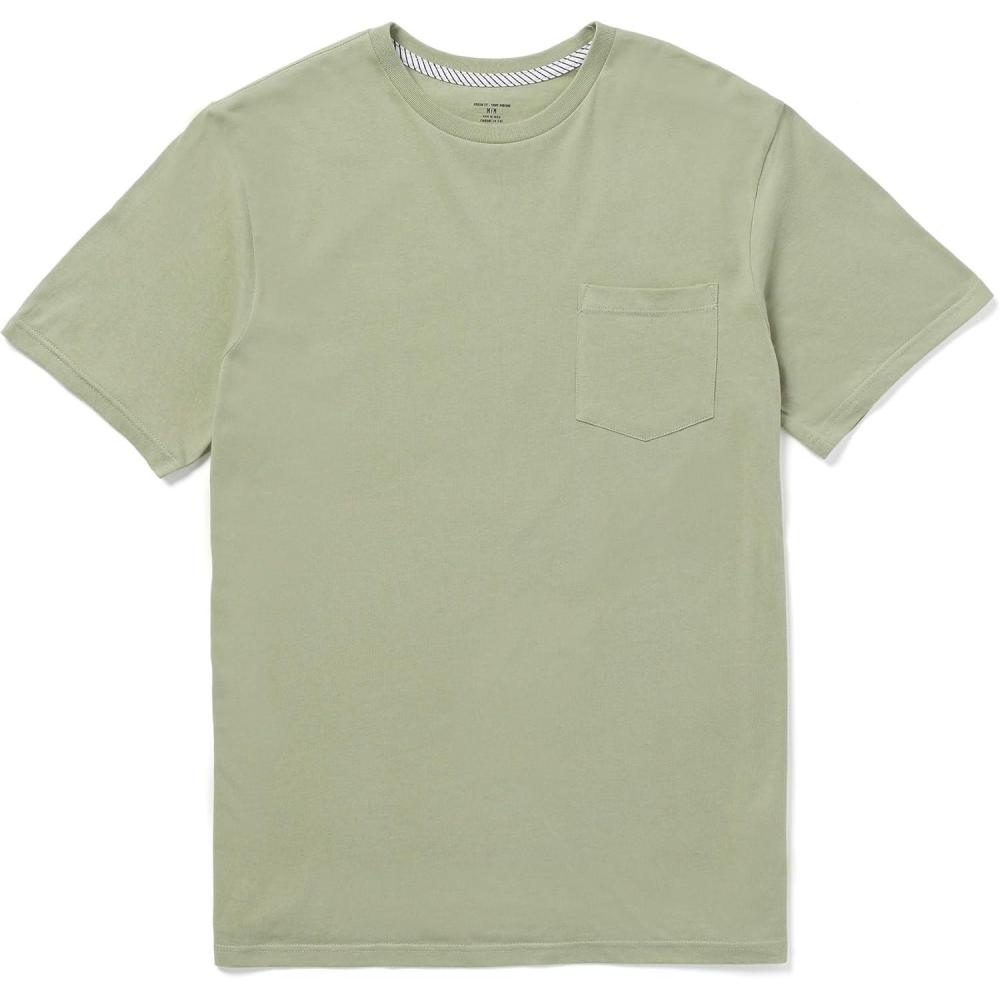 image:imageVolcom Mens Solid Stone Modern Fit Short Sleeve TeeGreen Tea