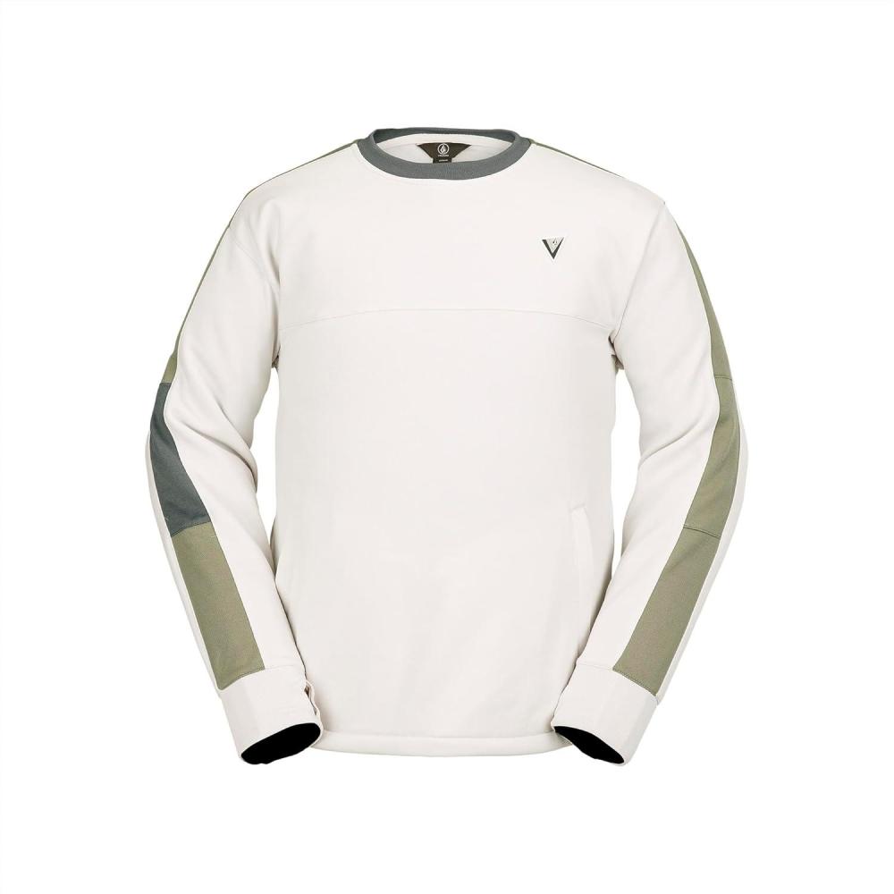 image:imageVolcom Mens Standard Hydro Crew Snowboard Ski FleeceIce S4Ivory