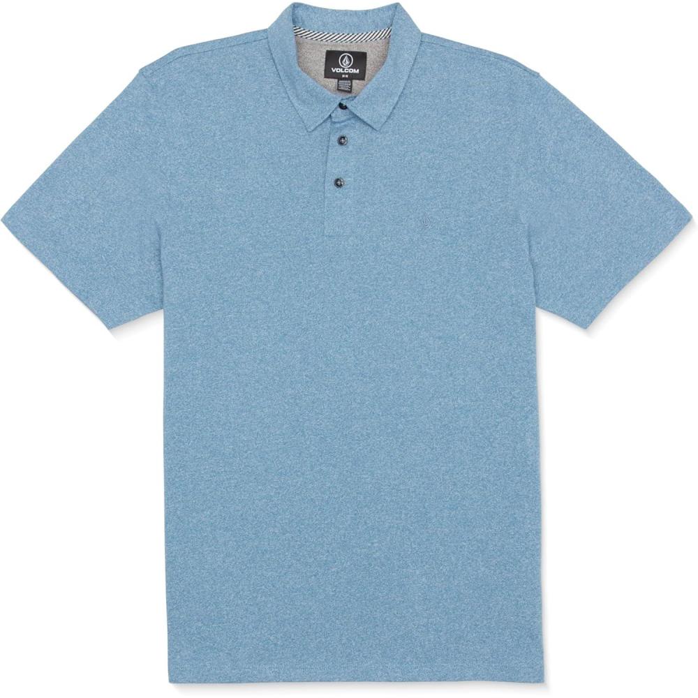 image:imageVolcom Mens Wowzer Modern Fit Short Sleeve Polo ShirtBlue Rinse