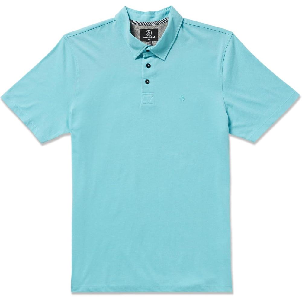 image:imageVolcom Mens Wowzer Modern Fit Short Sleeve Polo ShirtPoolside