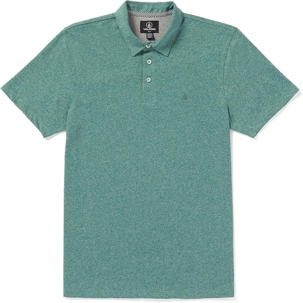 image:imageVolcom Mens Wowzer Modern Fit Short Sleeve Polo ShirtSea Green