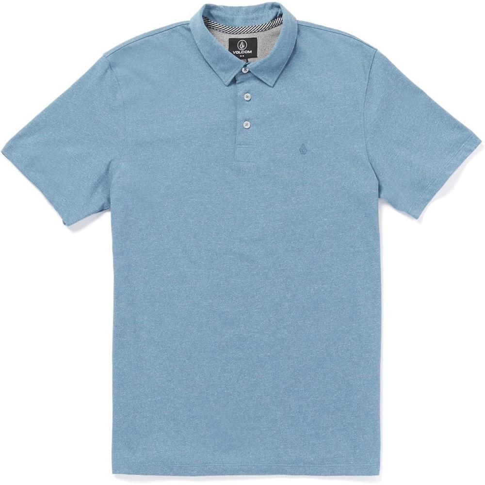 image:imageVolcom Mens Wowzer Modern Fit Short Sleeve Polo ShirtStone Blue