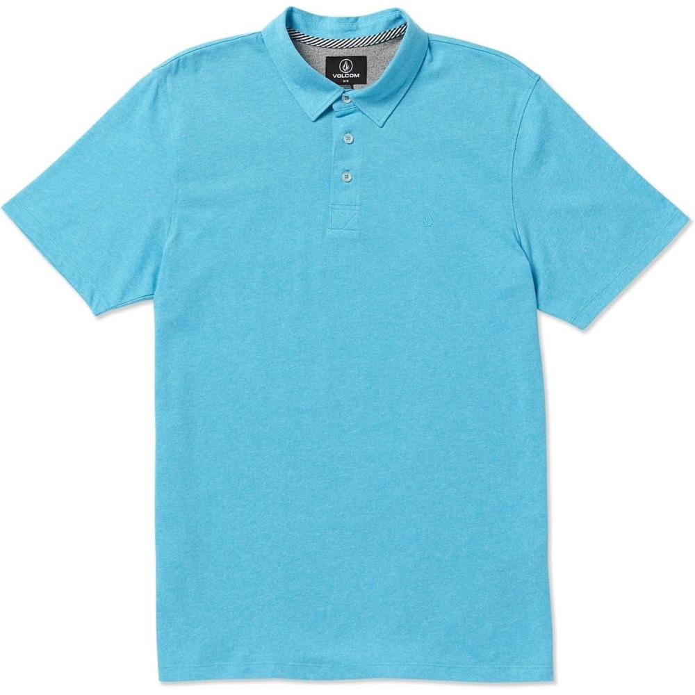 image:imageVolcom Mens Wowzer Modern Fit Short Sleeve Polo ShirtTurkish Blue