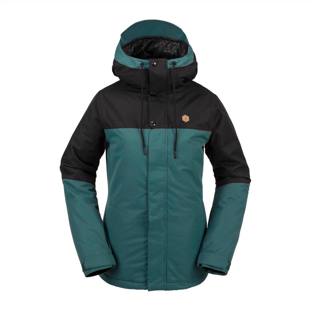 image:imageVolcom Womens Bolt Insulated Snowboard Ski Winter Hooded JacketBalsam S4