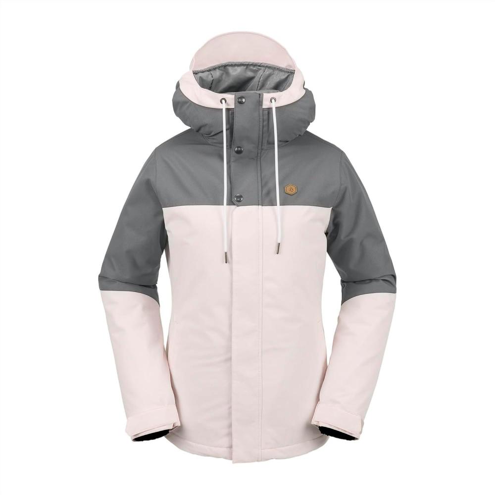 image:imageVolcom Womens Bolt Insulated Snowboard Ski Winter Hooded JacketCalcite S4